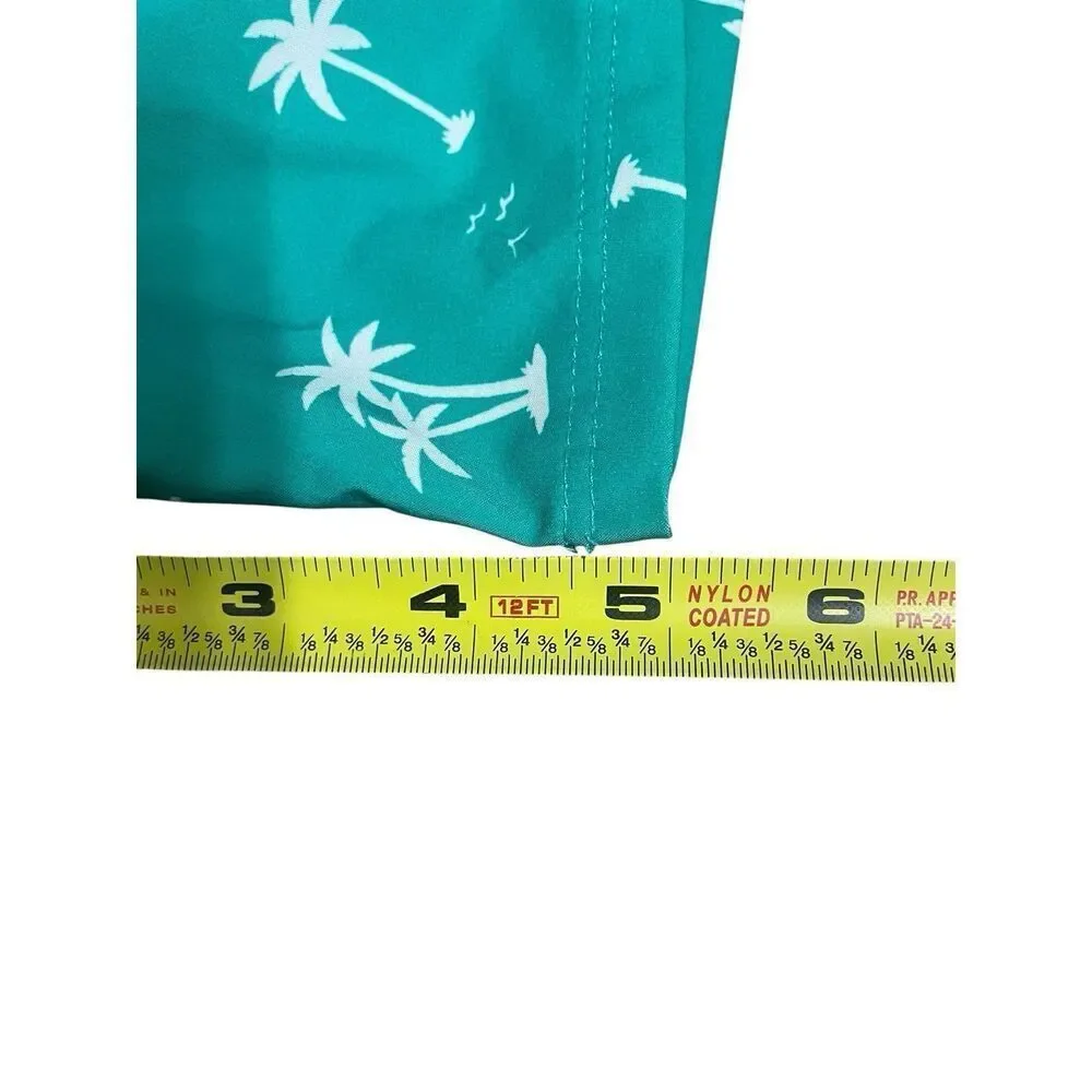 Wonder Nation Green Palm Tree Swim Trunks Shorts Kids Size 5T